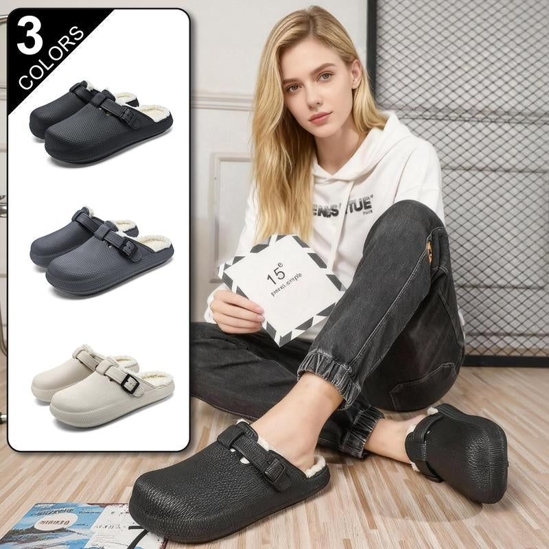 Cozy Winter EVA Foam Fleece-Lined Slippers | Ultra-Warm Indoor/Outdoor Slip-Ons for Men & Women - Non-Slip, Lightweight & Cushioned Home Footwear