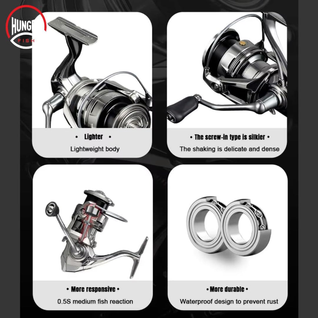 Hungry Fish Traveler Pro Spinning Fishing Reel
